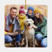 ブラシモダンスクリプメリートと明るい家族の写真 セラミックオーナメント (裏面)