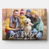 ブラシモダンスクリプ最高のパパの写真 フォトプラーク (正面)