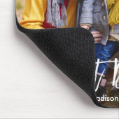 ブラシモダンスクリプ最高のパパの写真 マウスパッド (コーナー)