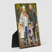 ブラシモダンスクリプ最高のパパEver 5x7フォトプラーク フォトプラーク (側面)