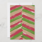 ブラシモダンストロークのクリスマスフォト シーズンカード (裏面)