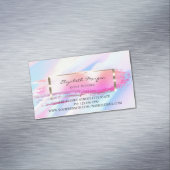 ブラシモダンストロークフレーム抽象芸術ホログラフィック マグネット名刺 (インサイチュ)