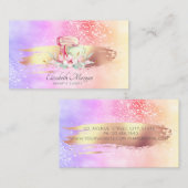 ブラシモダンストロークホログラフィックケーキミキサー 名刺 (正面/裏面)