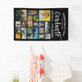 ブラシモダンストローク大学院フォトコラージブラック 横断幕 (インサイチュ)