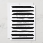 ブラシモダンストローク結婚式招待状 招待状 (正面)