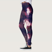 ブラシモダンストローク青と紫のレギンス レギンス (左)