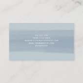 ブラシモダンストローク | ほこりっぽい青 名刺 (裏面)