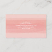 ブラシモダンストローク | ピンクピーチ 名刺 (裏面)