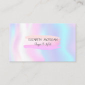 ブラシモダンストローク、ホログラフィック 名刺 (正面)