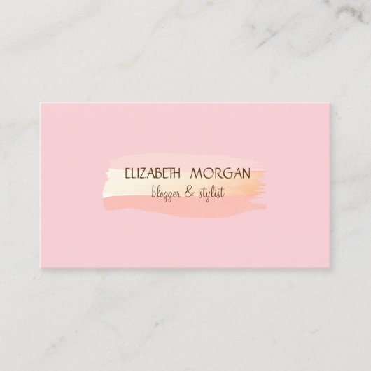 ブラシモダンストローク 名刺 (正面)