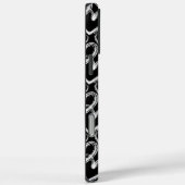 ブラシモダンハート白黒パターン Case-Mate iPhoneケース (裏面 / 右)