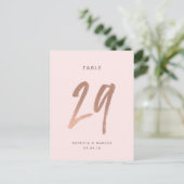 ブラシモダンバラ金ゴールドの表結婚番号29 ポストカード (スタンド正面)