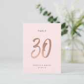 ブラシモダンバラ金ゴールドの表結婚番号30 ポストカード (スタンド正面)