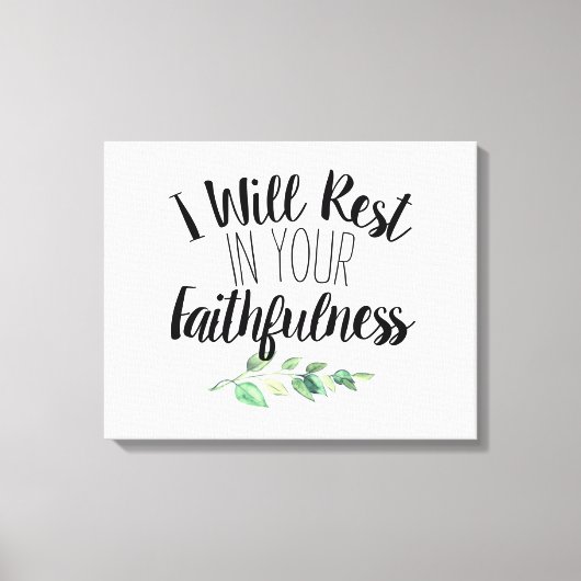 ブラシモダンフォントバイブル聖なる書物、 経典 キャンバスプリント (正面)