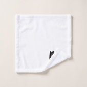 ブラシモダンフォント氏結婚記念日カップル バスタオルセット (ウォッシュタオル)