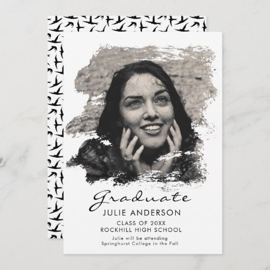 ブラシモダンュアートストロークのグラッド発表 案内状 (正面/裏面)