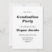 ブラシモダン式卒業発表 招待状 (裏面)