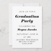 ブラシモダン式卒業発表 招待状 (裏面)