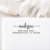 ブラシモダン手書き差出人住所 ラベル (インサイチュ)