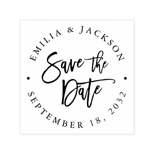 ブラシモダン文字の日付の保存 セルフインキングスタンプ (デザイン)