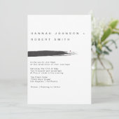 ブラシモダン結婚式招待状 招待状 (スタンド正面)