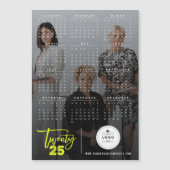 ブラシモダン2025カレンダー写真磁気カード (正面)