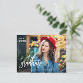 ブラシユニークスクリプトの卒業発表 ポストカード (スタンド正面)