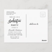 ブラシユニークスクリプトの卒業発表 ポストカード (裏面)