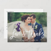 ブラシユニークス結婚感謝していトのユーフォトカード ポストカード (正面/裏面)