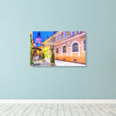 ブラショフ・クリスマス市場 キャンバスプリント (インサイチュ (ウッドフロア))