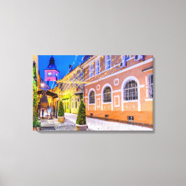 ブラショフ・クリスマス市場 キャンバスプリント