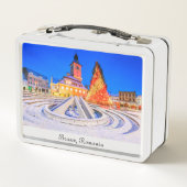 ブラショフ・ルーマニアのクリスマス市場 メタルランチボックス (裏面)