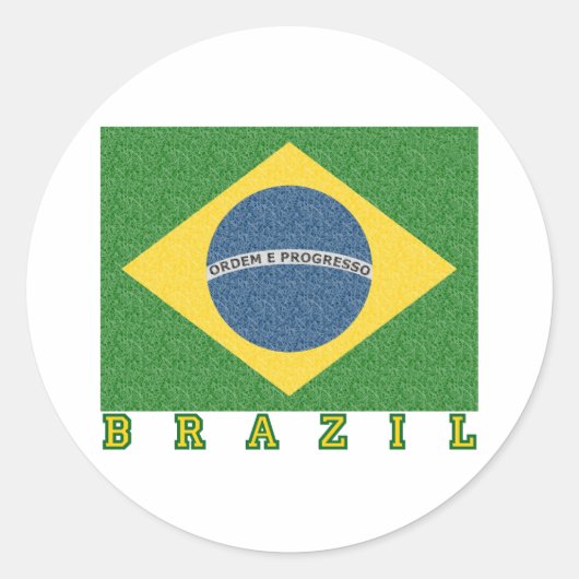 ブラシリアンサッカー2010 ラウンドシール (正面)