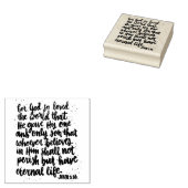 ブラシレタリングイースターサンデーバイブル聖句 ラバースタンプ (押印)