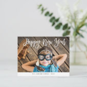 ブラシレタリングハッピーニューイヤー ポストカード (スタンド正面)