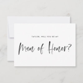 ブラシレタリングミント君が私の名誉の男になるだろうか 招待状