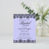 ブラシンプルックレースブライダルシャワー招待 招待状 (スタンド正面)
