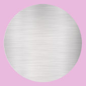 ブラシ仕上げのシルバーの空白テンプレート, DIY テキストアートロゴ ラウンドシール