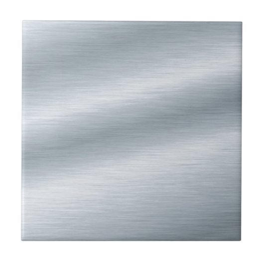 ブラシ仕上げの銀色のルックバックグラウンド タイル (正面)