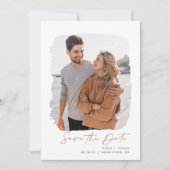 ブラシ仕上げアウトライン |垂直方向の写真 セーブザデート (正面)