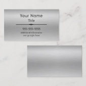 ブラシ仕上げアルミニウムプリント名刺 名刺 (正面/裏面)