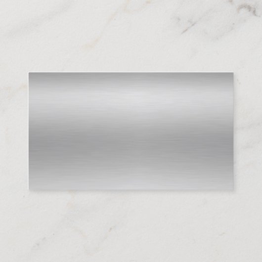 ブラシ仕上げアルミニウムプリント名刺 名刺 (裏面)