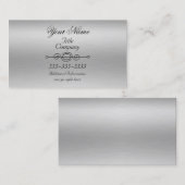 ブラシ仕上げアルミニウムプリント名刺 名刺 (正面/裏面)