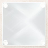 ブラシ仕上げアルミマクロテクスチャ ガラスコースター (裏面)