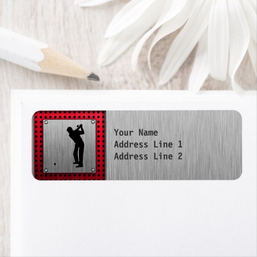 ブラシ仕上げアルミルックゴルファー ラベル (インサイチュ)