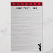 ブラシ仕上げアルミルックゴルファー 便箋 (正面)