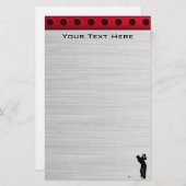 ブラシ仕上げアルミルックゴルファー 便箋 (正面/裏面)