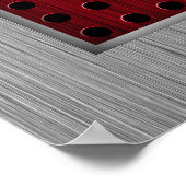 ブラシ仕上げアルミルックフェンサー ポスター (角)