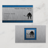 ブラシ仕上げアルミルックホッケー 名刺 (正面/裏面)