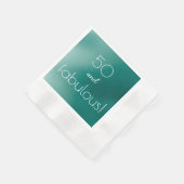 ブラシ仕上げエメラルドカスタマイズ可能な紙ナプキン 縁ありカクテルナプキン (角)